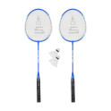 Badmintonový set SULOV, 2x raketa, 2x míček, vak - tmavě modrý