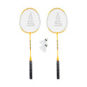 Badmintonový set SULOV, 2x raketa, 2x míček, vak - žlutý