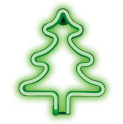 LED neon Vánoční strom zelený FOREVER