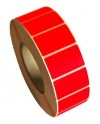 Etikety 100 x 50mm svítivá červená, cena za 500ks/1role/D40