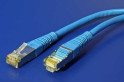 Patch kabel FTP cat 5e, 0,5m - modrý
