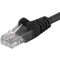 Patch kabel UTP Cat 6, 0,25m - černý