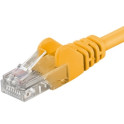 Patch kabel UTP Cat 6, 0,5m - žlutý