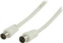 Kabel Nedis anténní 75 Ohm, IEC, M-F, 3m