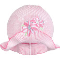 Pletený klobouček New Baby růžovo-růžový 104 (3-4r)