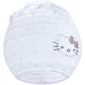 Pletená čepička-šátek New Baby kočička bílá 104 (3-4r)