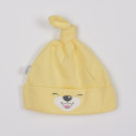 Bavlněná kojenecká čepička Bobas Fashion Lucky žlutá 56 (0-3m)