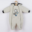 Zimní kojenecká kombinéza s kapucí Koala Star Vibes modrá 74 (6-9m)