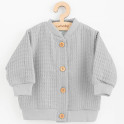 Kojenecký mušelínový kabátek New Baby Comfort clothes šedá 80 (9-12m)