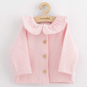 Kojenecký kabátek na knoflíky New Baby Luxury clothing Laura růžový 62 (3-6m)