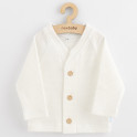 Kojenecký kabátek na knoflíky New Baby Luxury clothing Oliver bílý 62 (3-6m)
