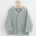 Kojenecký kabátek na knoflíky New Baby Luxury clothing Oliver šedý 92 (18-24m)