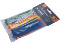 Extol Premium 8856192 pásky stahovací barevné, 100x2,5mm, 100ks, (4x25ks), 4 barvy, nylon