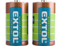 Extol Energy 42014 baterie alkalické, 2ks, 1,5V C (LR14)