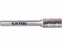 Extol Industrial 8703714 fréza karbidová, válcová s čelním ozubením, pr.10x20mm/stopka 6mm,sek střední (double-cut)