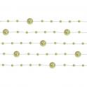 Girlanda perlová, světle olivová