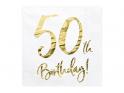 UBROUSKY 50. narozeniny bílé se zlatým nápisem