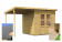 Dřevěný domek KARIBU MERSEBURG 4 + přístavek 166 cm (14519) SET 0