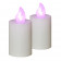 HomeLife Elektrická svíčka s plamenem 2 ks bílá 0