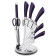 BERLINGERHAUS Sada nožů ve stojanu nerez 8 ks Purple Metallic Line BH-2670 0