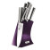 BERLINGERHAUS Sada nožů ve stojanu 6 ks nerez Royal Purple Metallic Line BH-2671 0