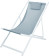 PROGARDEN Lehátko zahradní židle skládací bílá/modrá KO-FD4100190 0
