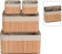 EXCELLENT Úložné košíky sada 4 ks bambus / textil přírodní KO-HX9100600 0