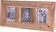 HOMESTYLING Fotorámeček z teakového dřeva na 3 fotky 55 x 28 cm KO-J11800030 0