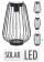 PROGARDEN Lucerna s LED žárovkou kovová 15,5 x 25,5 cm velký ovál KO-AF5200130des1 0