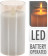 HOMESTYLING LED svíčka skleněná 7,5 x 15 cm teplá bílá KO-XX8113850 0