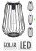 PROGARDEN Lucerna s LED žárovkou kovová 15,5 x 25,5 cm malý ovál KO-AF5200130des2 0