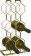 EXCELLENT Stojan na víno kovový 8 lahví zlatá KO-C37880420 0