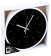 ARTICASA Nástěnné hodiny 30 cm bílá / černáED-224296bila 0