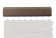 Přechodová lišta G21 pro WPC dlaždice indický teak, 30x75 cm rovná 0
