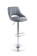 Barová židle G21 Aletra grey, koženková, prošívaná, šedá 0