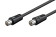 Kabel anténní 75 Ohm, IEC, M-F, 1,5m 0
