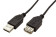 Kabel USB 2.0 A-A 30cm prodlužovací, černý 0
