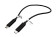 Kabel USB 2.0 kabel, microUSB B(M) - microUSB B(M), 0,3m, OTG, černý 0