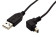 Kabel USB A(M) - miniUSB 5pin B(M), 1,8m, lomený 90° 0