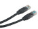 Patch kabel UTP cat 5e, 0,5m - černý 0