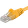 Patch kabel UTP Cat 6, 0,5m - žlutý 0