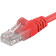 Patch kabel UTP Cat 6, 1m - červený 0