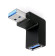 Redukce Delock USB 3.0. A samec  - USB 3.0 A samice pod úhlem 90 0