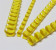 Vázací hřbet Eurosupplies plastový A4 průměr 6mm žlutý 100ks 0
