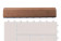 Přechodová lišta G21 třešeň pro WPC dlaždice, 30 x 7,5 cm rovná 0