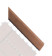 Přechodová lišta G21 třešeň pro WPC dlaždice, 38,5 x 7,5 cm rohová (pravá) 0