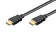Kabel propojovací HDMI 1.4 HDMI (M) - HDMI (M), 1m, zlacené konektory 0