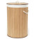 Koš na prádlo Compactor bambusový s víkem Bamboo - kulatý, přírodní, 40 x v.60 cm 0