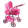 Multifunkční kočárek pro panenky Baby Mix Jasmínka světle růžový 0