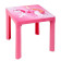 Dětský zahradní nábytek - Plastový stůl růžový 0